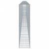 vidaXL Gabion Basket with Cover 1200x50x200 cm Galvanised Iron