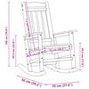 vidaXL Garden Rocking Chair 2 pcs Navy 70 x 92 x 108cm Plastic