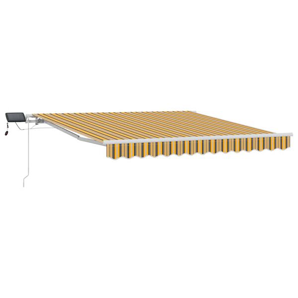 vidaXL Retractable Awning with Manual 350 x 250 cm Fabric