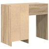 vidaXL Desk with Drawer Sonoma oak 90 x 37.5 x 75 cm Engineered Wood