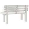 vidaXL Garden Bench White 110x52x71 cm Polypropylene