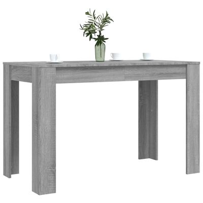 vidaXL Dining Table Grey Sonoma 120x60x76 cm Engineered Wood
