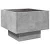 vidaXL Bedside Table with Infinity LED Concrete Grey 40x40x30 cm