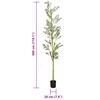 vidaXL Artificial Olive Tree 1000 Leaves 300 cm Green
