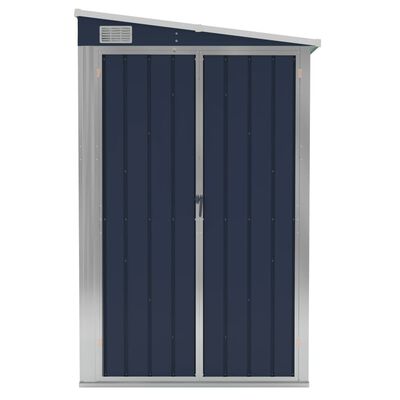 vidaXL Wall-mounted Garden Shed Anthracite 118x194x178 cm Steel