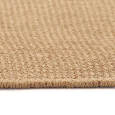 vidaXL Area Rug Jute with Latex Backing 120x180 cm Natural