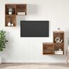 vidaXL TV Cabinet Set Wall-mounted 4 pcs Old Wood Engineered Wood