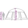 vidaXL Pool Tent with Removable Fly & Mesh Walls Azure Blue 510x510 cm