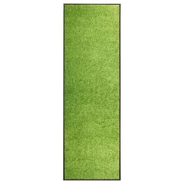 vidaXL Doormat Washable Green 60x180 cm