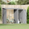 vidaXL Garden Firewood Shed Grey 245x98x159 cm Galvanised Steel