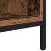 vidaXL Shoe Cabinet Old Wood 131 x 35 x 50 cm Engineered Wood and Iron