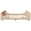 vidaXL Bed Frame without Mattress 200x200 cm Solid Wood Pine