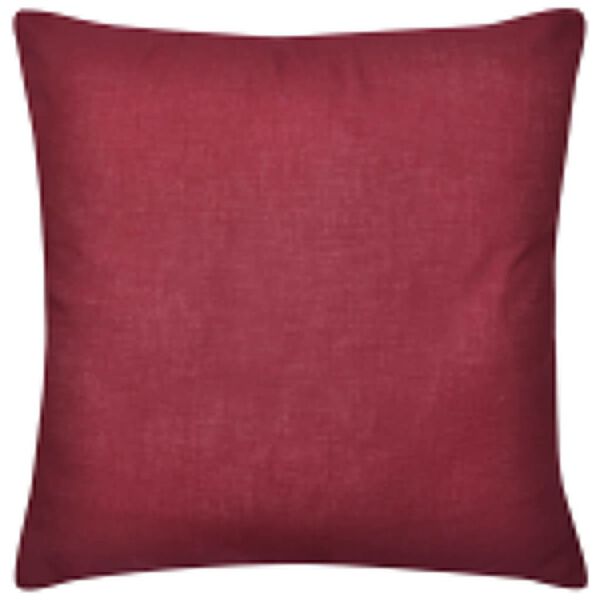 4 Burgundy Cushion Covers Cotton 50 x 50 cm