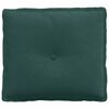 vidaXL Back Pillow Dark Green 50 x 45 cm Corduroy Fabric