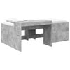 vidaXL Kids'High Bed Frame with Desk Concrete Grey 98.5 x 200 cm