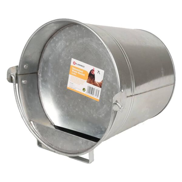 FLAMINGO Water Bucket Griffin Galvanised 7 L