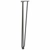 vidaXL hairpin legs for console tables for Console Table 4 pcs Anthracite 72 cm Solid Steel