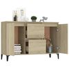 vidaXL Sideboard Sonoma Oak 102x35x70 cm Engineered Wood