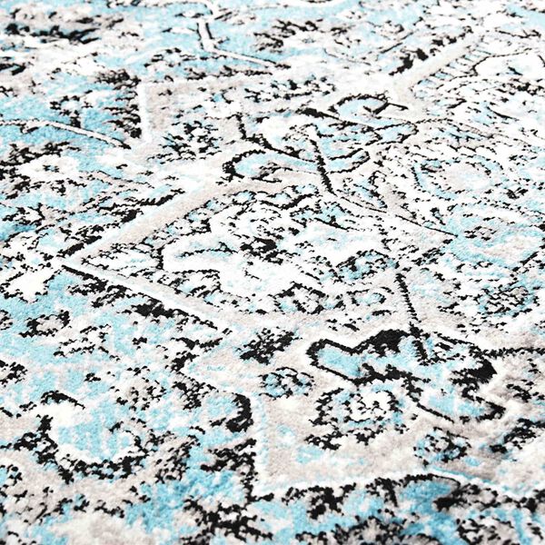 vidaXL Rug Light Blue 80 x 150 cm Polyethylene