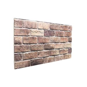 vidaXL Wall Panels 10 pcs 100 x 50 cm Brown and Grey EPS Foam