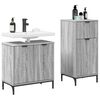 vidaXL Bathroom Furniture Set with Drawer with Shelf 2 pcs Grey Sonoma