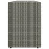 vidaXL Garden Storage Cabinet Grey 198x55.5x80 cm Poly Rattan