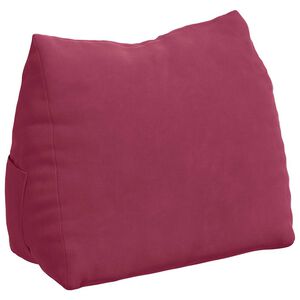 vidaXL Back Pillow Wine Red 45 x 20 x 35 cm Corduroy Fabric