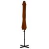 vidaXL Cantilever Garden Parasol with Aluminium Pole Terracotta 300 cm