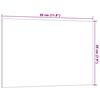 vidaXL Wall-mounted Magnetic Board Black 30x20 cm Tempered Glass