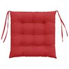 vidaXL Seat Cushions 2 pcs Red 40 x 40 x 6 cm Fabric