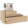 vidaXL Bedside Cabinet with LED Lights Sonoma Oak 70x36x40.5 cm