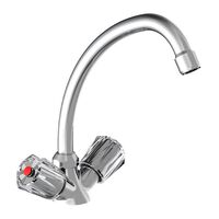 SCHÜTTE 2-Handle Sink Mixer Duo-Mix II Low Pressure Chrome