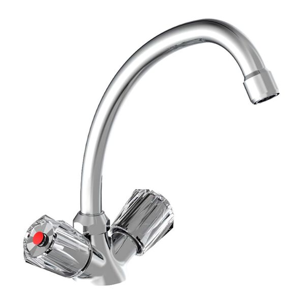 SCH&Uuml;TTE 2-Handle Sink Mixer Duo-Mix II Low Pressure Chrome