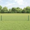 vidaXL Fence with Post Green 0.4 x 25 m Steel and PVC