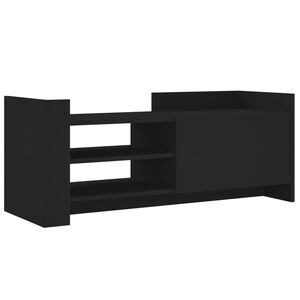 vidaXL TV Cabinet Black 100x35x40 cm Engineered Wood