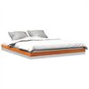 vidaXL Bed Frame without Mattress Wax Brown 150x200 cm Solid Wood Pine