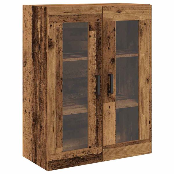 vidaXL Wall Cabinet Old Wood 69.5 x 34 x 90 cm Engineered Wood