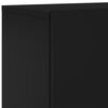 vidaXL 5 Piece TV Wall Units Black Engineered Wood