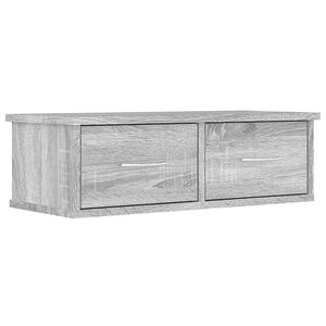 vidaXL Wall Cabinet Grey Sonoma 60x26x18,5 cm Engineered Wood