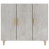 vidaXL Sideboard Concrete Grey 90x34x80 cm Engineered Wood