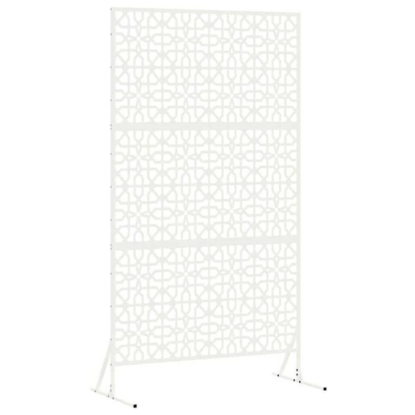 vidaXL Privacy Screen White Steel