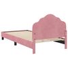 vidaXL Children's Bed Frame with Headboard Pink 80 x 200 cm Velvet