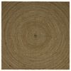 vidaXL Area Rug Black 300 x 300 cm Jute