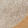 vidaXL Rug ISTAN High Pile Shiny Look Beige &Oslash; 160 cm