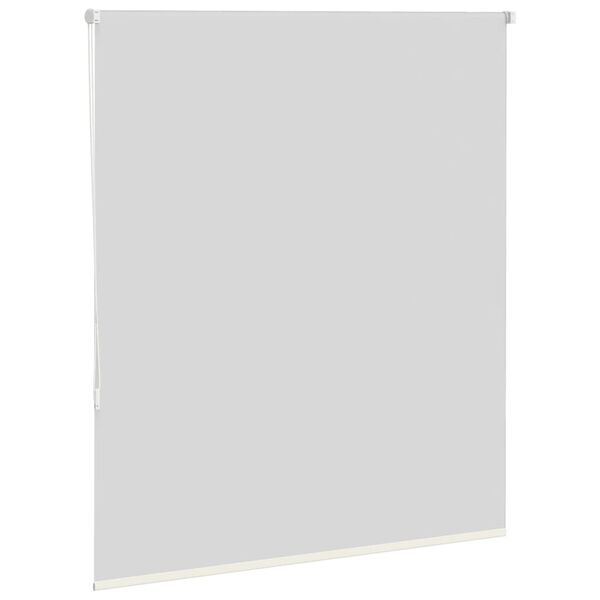 vidaXL Roller Blind Blackout Off White 120x130 cm Fabric Width 116.6 cm Polyester