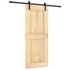 vidaXL Sliding Door with Hardware Set 85x210 cm Solid Wood Pine