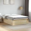vidaXL Bed Frame without Mattress Sonoma Oak 160x200 cm