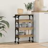 vidaXL Kitchen Trolley Artisan Oak 53 x 20 x 76 cm Engineered Wood