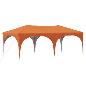 vidaXL Pop-up Party Tent 575 x 288 x 245 cm Orange Oxford Fabric