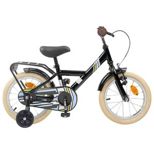 vidaXL Kids Bike 12 Inches for 2-4 Years Old Black
